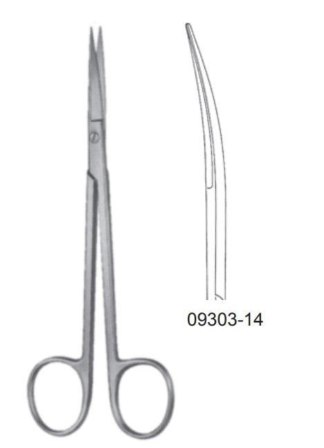 operating scissors, curved, fine, SANVENERO - Besurgical