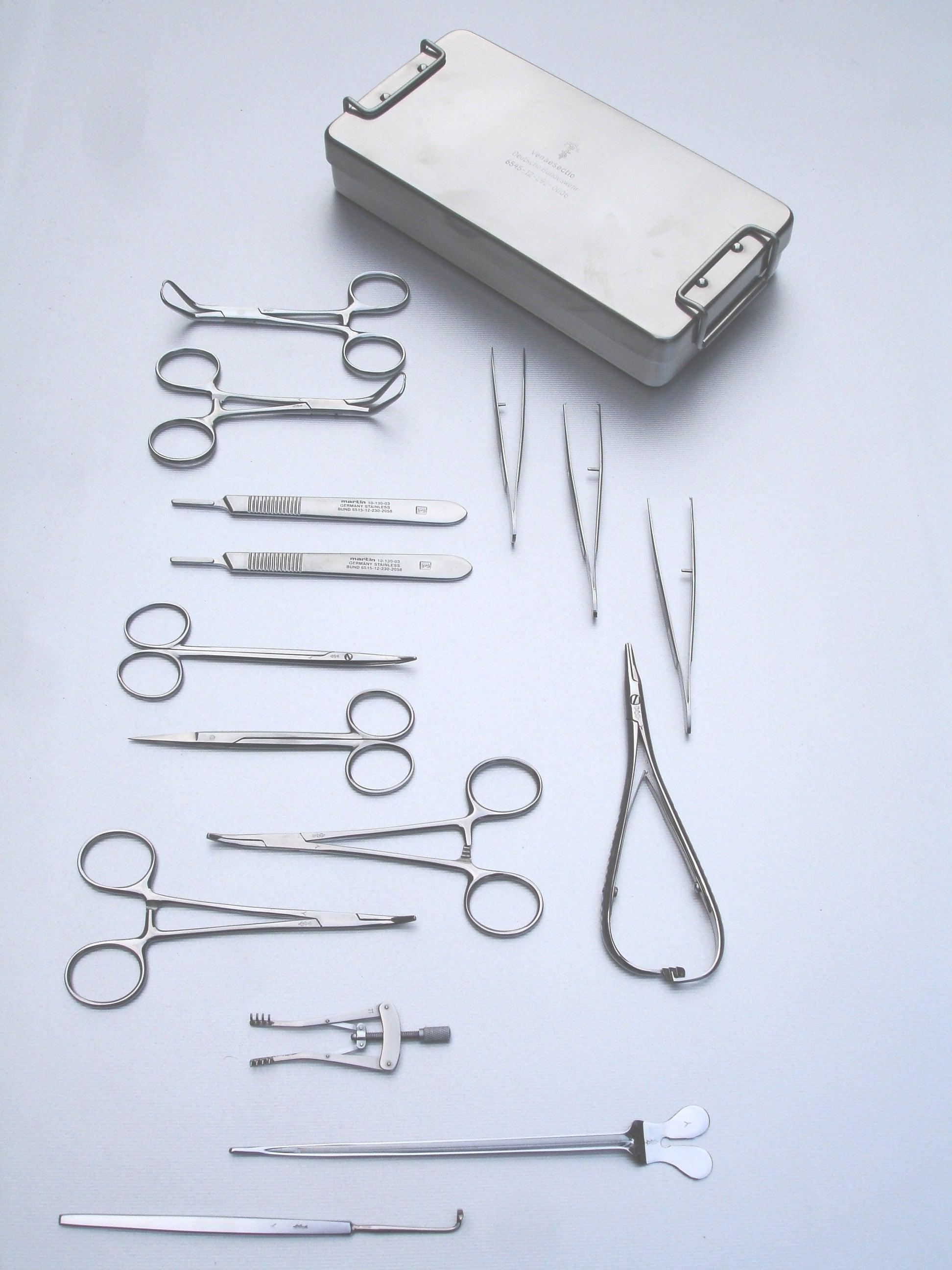 Instrumentenset herbruikbaar (hechtset), fijne dissectie 16 onderdelen - Besurgical